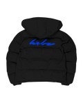 PUFFERJACKET BLACK/ROYALBLUE