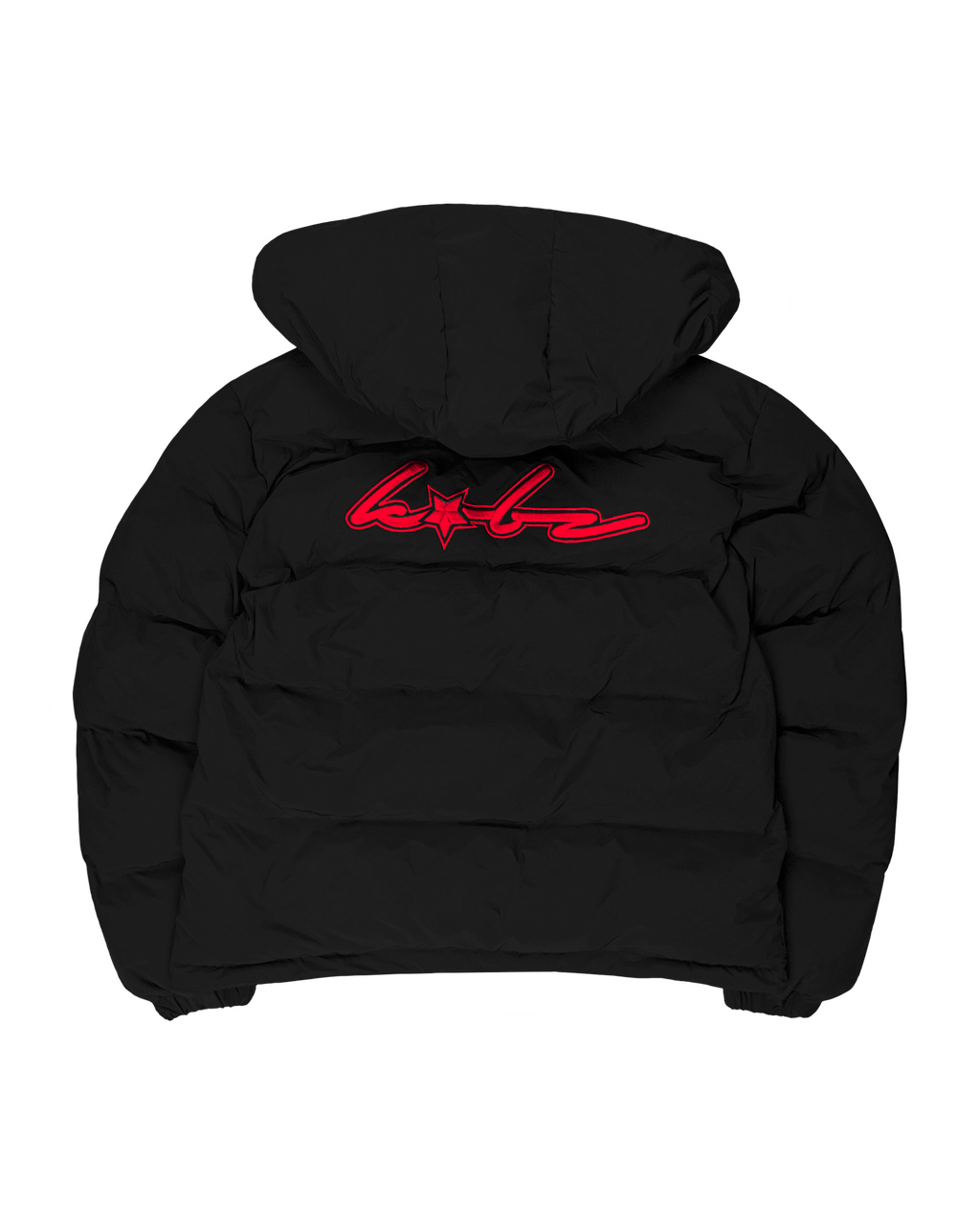 PUFFERJACKET BLACK/RED
