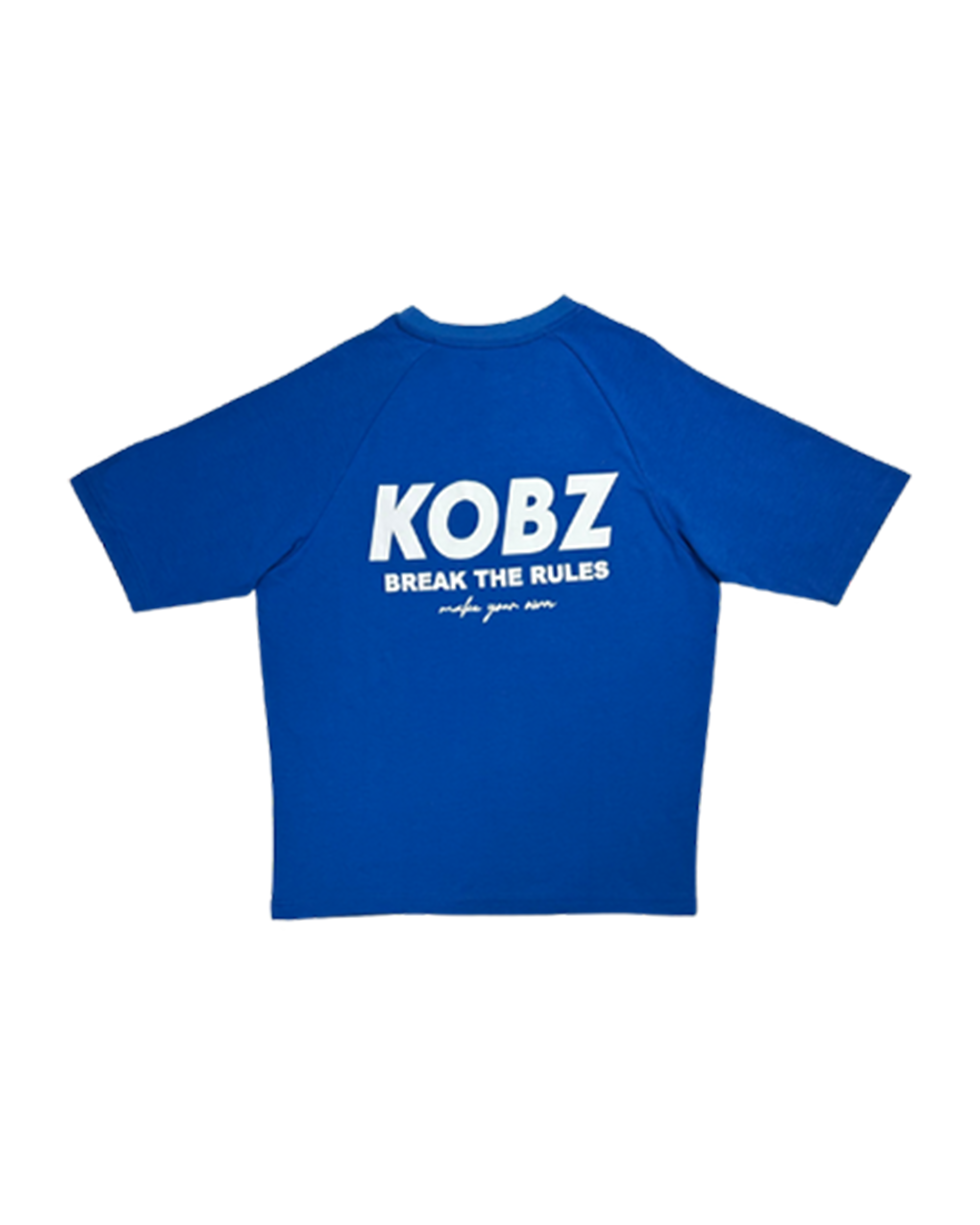 BREAK THE RULES TEE ROYAL BLUE